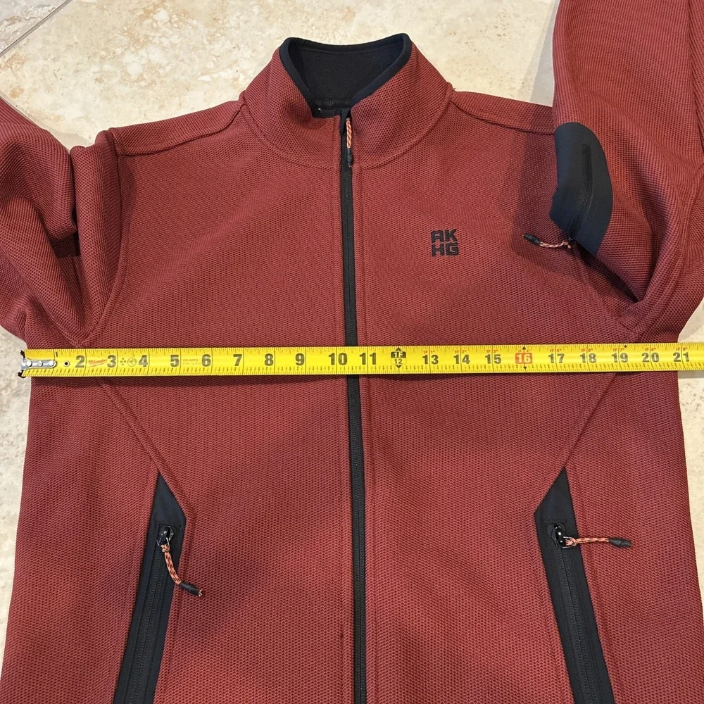 Alaskan‎ Hard Gear by Duluth Graveltec Standard Fit Full Zip Mock Mens Small Red